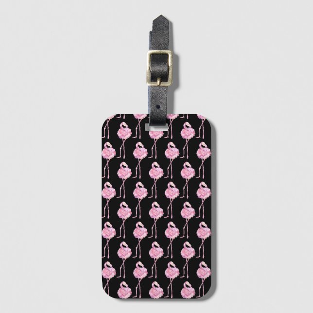 Öm Flamingo Serie Design 3 Bagagebricka (Framsida vertikal)