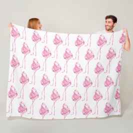 Öm Flamingo-serie Design 3 Fleecefilt