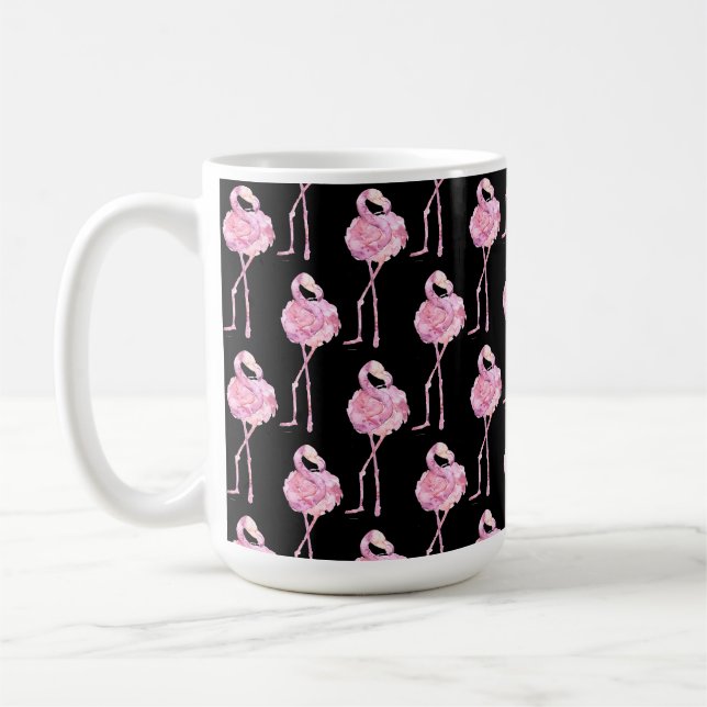 Öm Flamingo Serie Design 3  Kaffemugg (Vänster)