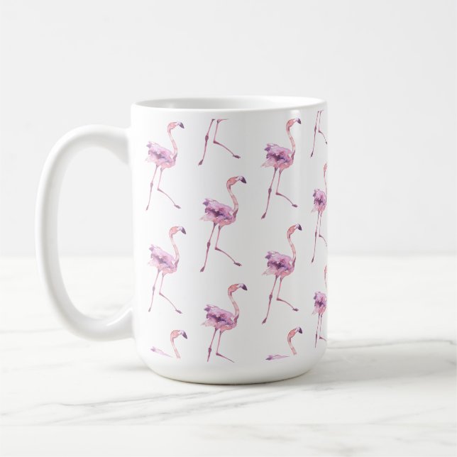 Öm Flamingo Serie Design 5  Kaffemugg (Vänster)