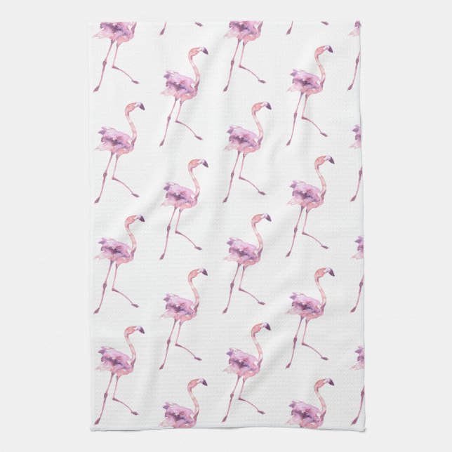 Öm Flamingo Serie Design 5 Kökshandduk (Vertikal)