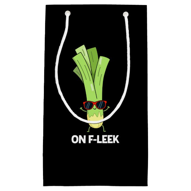 Om Fleek Funny Veggie Leek Pun Mörk BG (Framsidan)