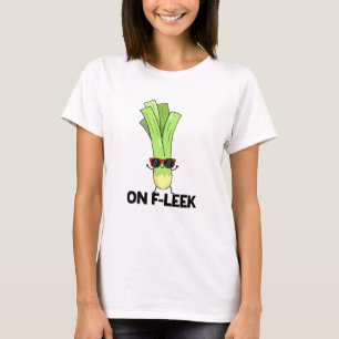 Om Fleek Funny Veggie Leek Pun T Shirt