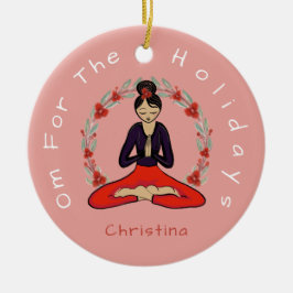 'Om för helgdagar' Yogi Vän Ornament