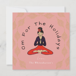 Om For The Holidays Card Julkort