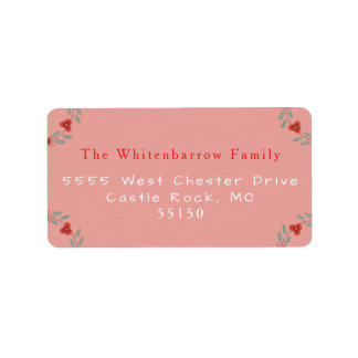 'Om For The Holidays' Yoga and Wreath Adressetikett