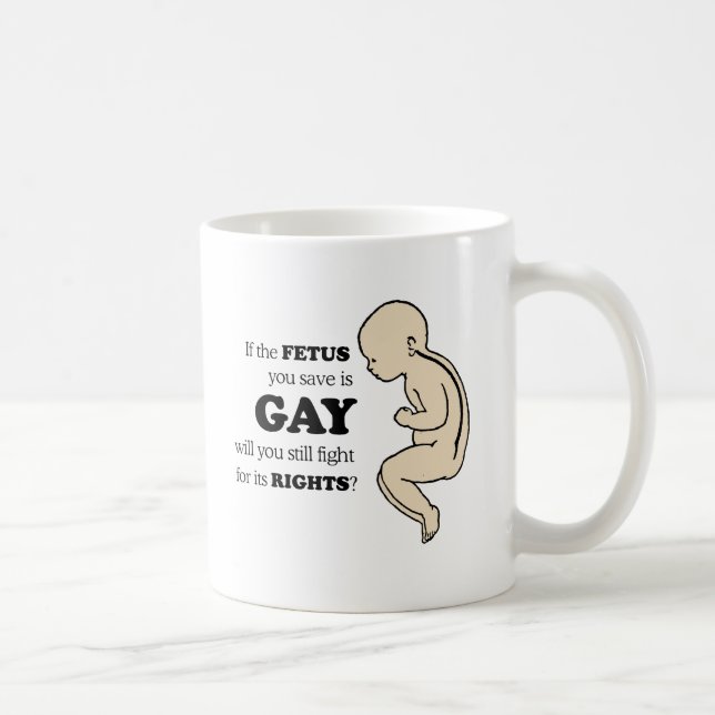 Om foster som du sparar, är glatt kaffemugg (Höger)