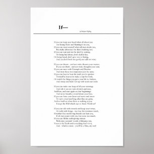 Om— från Rudyard Kipling Poster