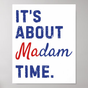 Om fru Time Kamala Harris 2024 President Elec Poster