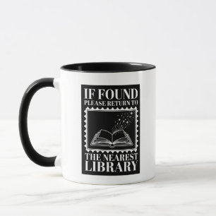 Om funnen, returnera till biblioteket mugg