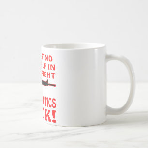 Om fynd dig i ett mässaslagsmål som dina taktik kaffemugg