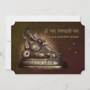 Om Gan Ganpataye Mantra till Lord Ganesha Kort