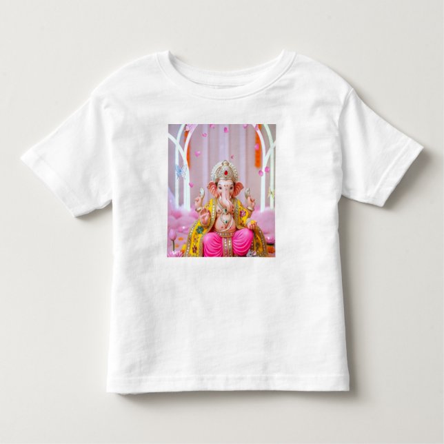✨ Om Ganesh – Divine Symbol of Wisdom & Prosperity T Shirt (Framsida)