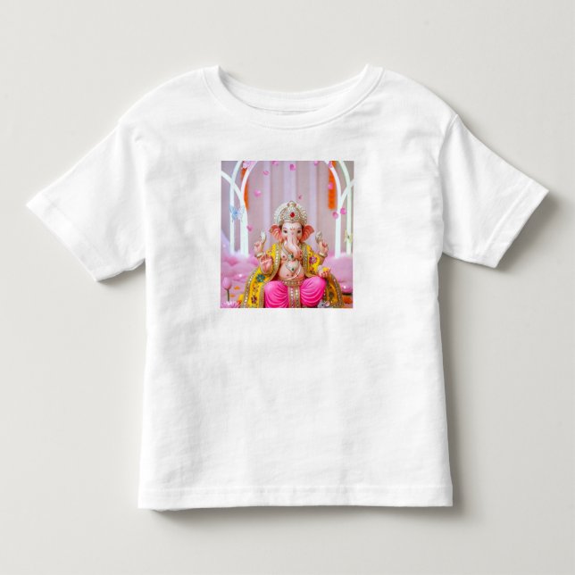 ✨ Om Ganesh - Divine Symbol of Wisdom & Prosperity T Shirt (Framsida)