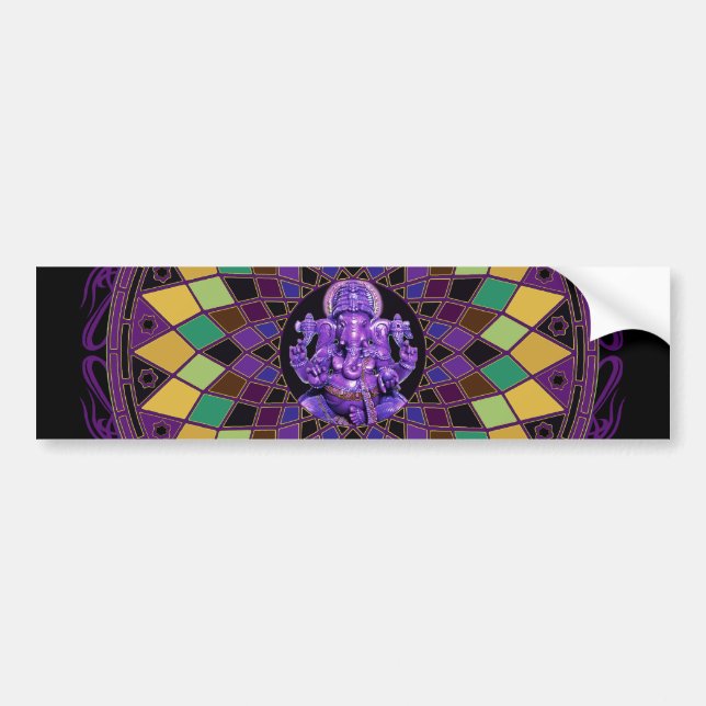 Om Ganesh Mandala Bildekal (Framsidan)
