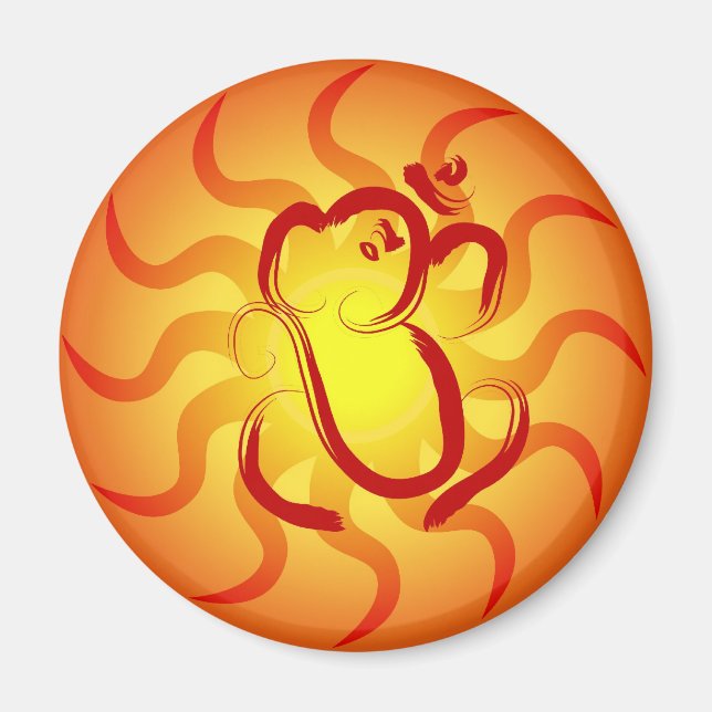 OM Ganesha - Magnet (Framsidan)
