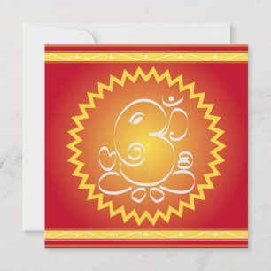 Om Ganesha med gult star