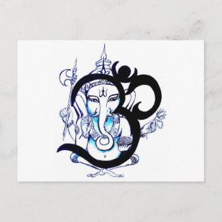OM - Ganesha Vykort