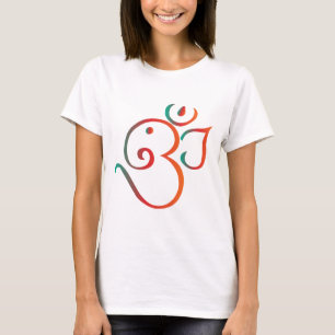 Om-ganpati-grönt-orange T-shirt