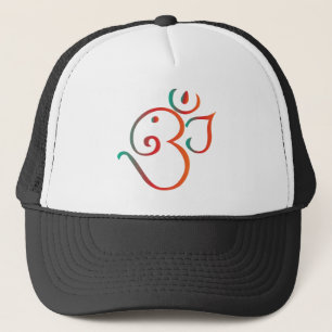 Om-ganpati-grönt-orange Truckerkeps