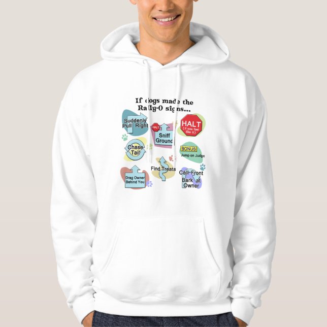 Om gjorda hundar samlar tecken hoodie (Framsida)