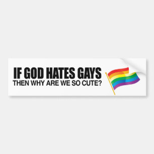 OM GOD HATES GÅR DÅ ÄR VI SÅ BRA BILDEKAL