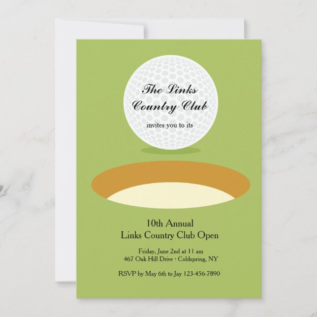 om Golfinbjudan till Kant Inbjudningar (Framsida)