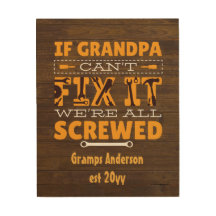 Om GRANDPA Cant Korrigera kan det inte! Personlig