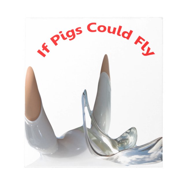 Om Grisar kunde flyga Anteckningsblock (Framsida)