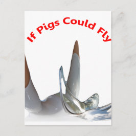 Om Grisar kunde flyga Vykort