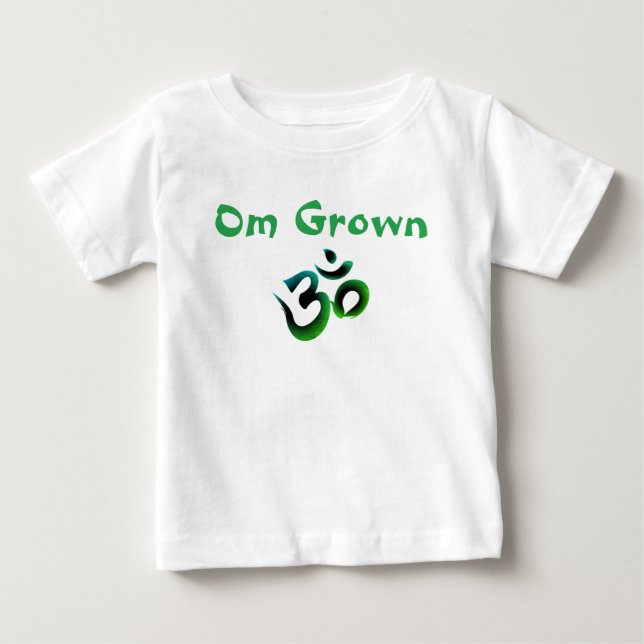 Om Grown Green Baby Tee (Framsida)