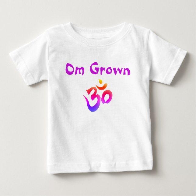 Om Grown Lila Baby Tee (Framsida)