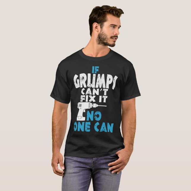 Om GrumpsCantknipan det ingen kan Tee Shirt (Hel framsida)