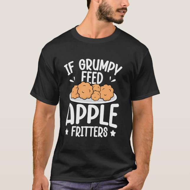 Om Grumpy - Mata med äppelkakor T Shirt (Framsida)