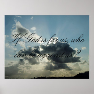 Om guden är för oss, som kan vara mot oss? poster