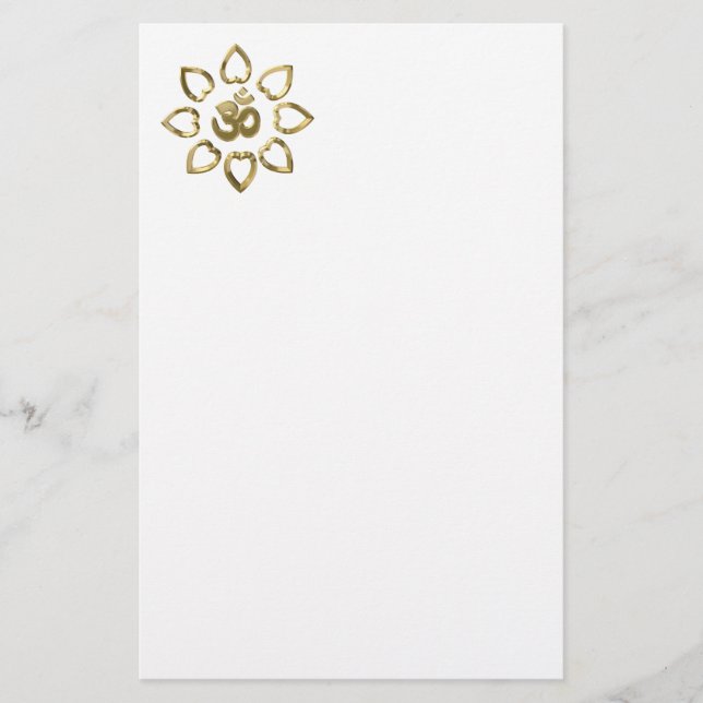 Om guldsymbol brevpapper (Framsida)