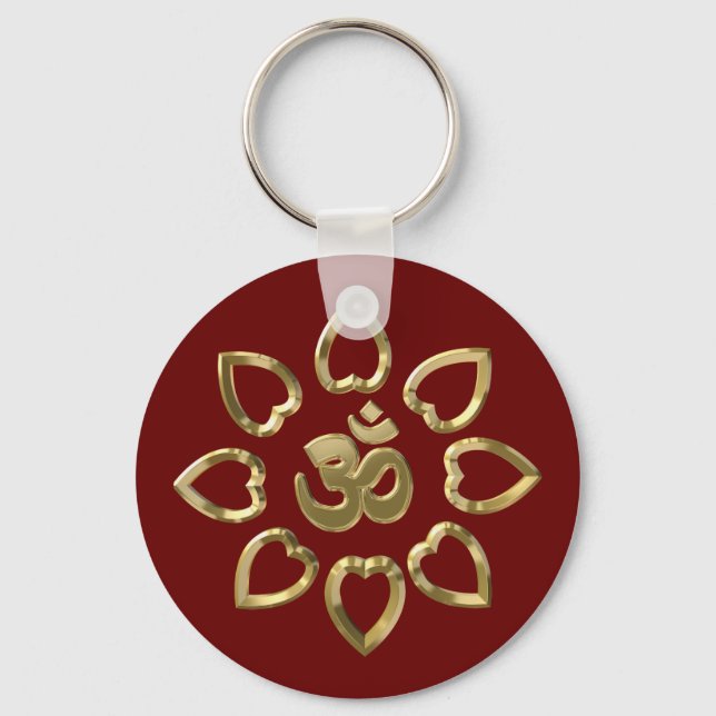 Om guldsymbol nyckelring (Framsida)