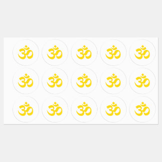 Om Gult Stickers