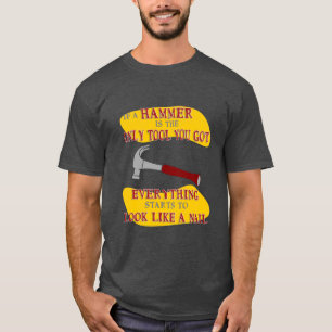 Om Hammer bara är Verktyg ser allt ut som Nagel T Shirt