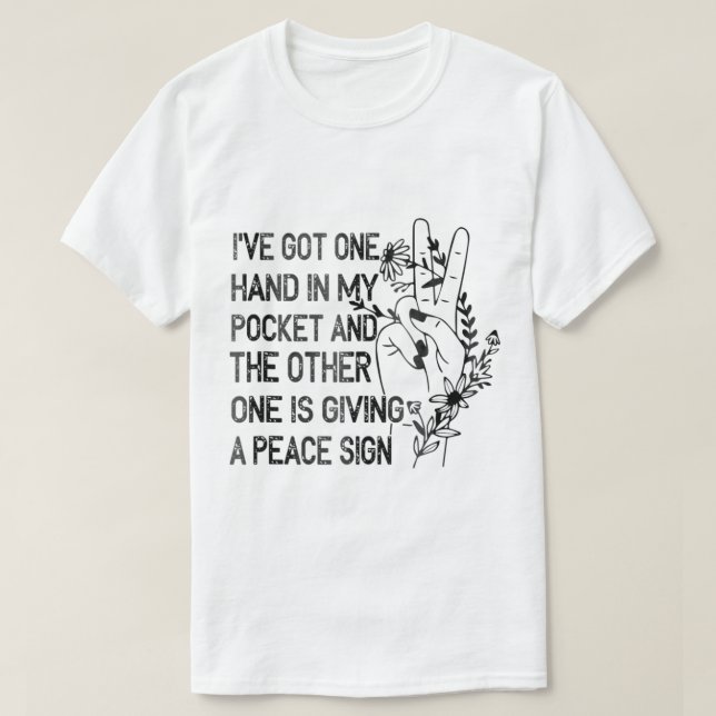 Om Har en hand i min pocket, den andra ges den T Shirt (Design framsida)