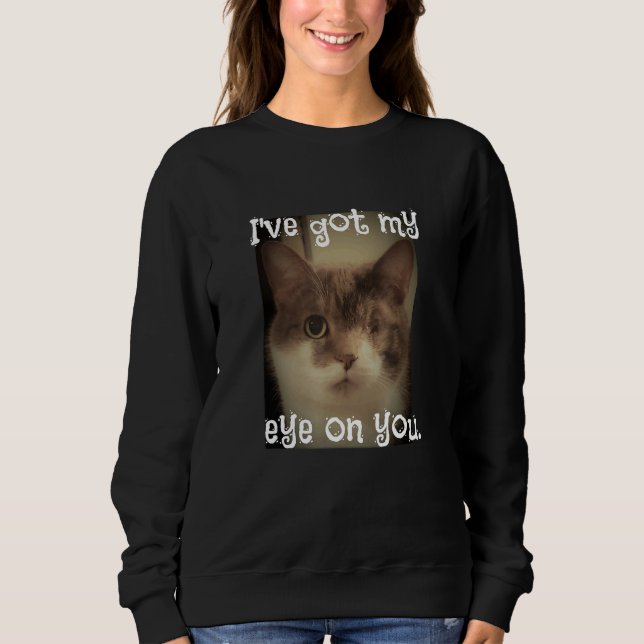 Om Har mitt Öga på din matta - Cat Pun T Shirt (Framsida)