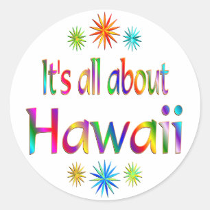 Om Hawaii Runt Klistermärke