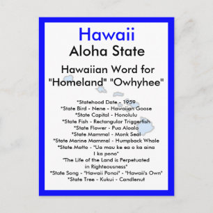 Om Hawaii Vykort