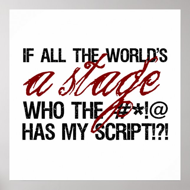 Om hela världen är en scen... poster (Framsidan)