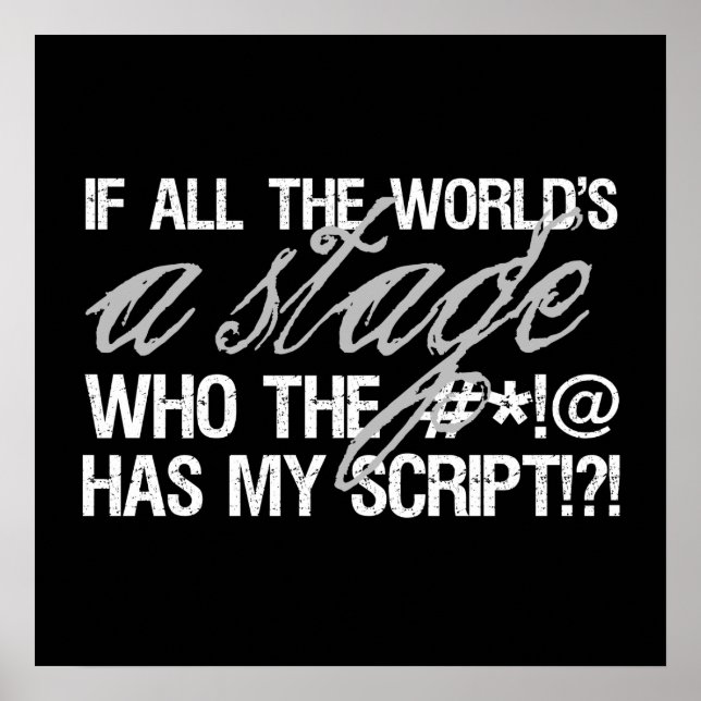 Om hela världen är en scen... poster (Framsidan)