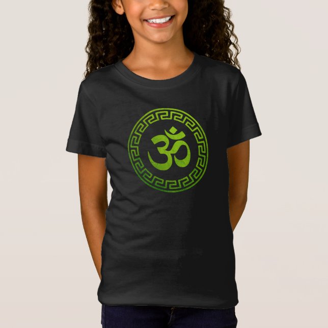 Om Hindu, om Symbol, om Logotyp, Aum T Shirt (Framsida)