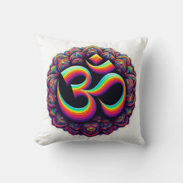 Om Hindu Symbol Dekorativ kudde