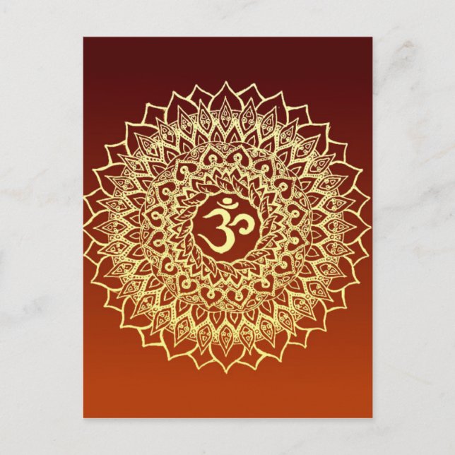 OM HINDU-SYMBOL VYKORT (Framsida)