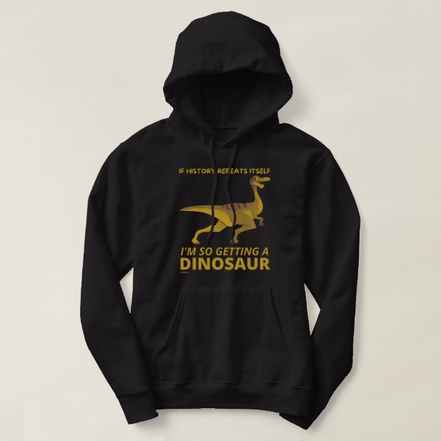 OM HISTORIEN UPPREPAR SIG SJÄLV SÅ FICK EN DINOSAU HOODIE (Design framsida)