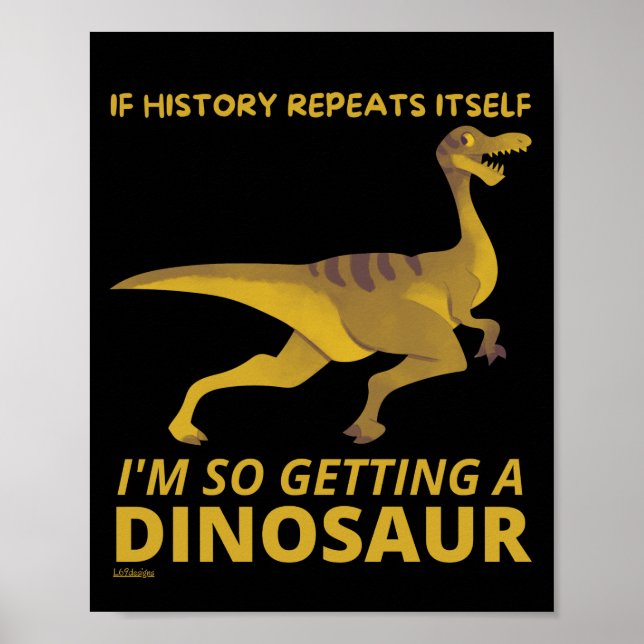 OM HISTORIEN UPPREPAR SIG SJÄLV SÅ FICK EN DINOSAU POSTER (Framsidan)